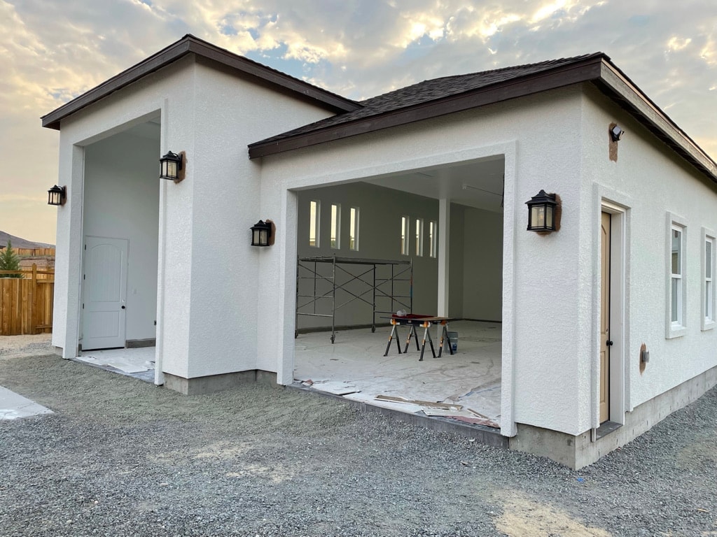 During — Phase 3 — Detached Garage Build